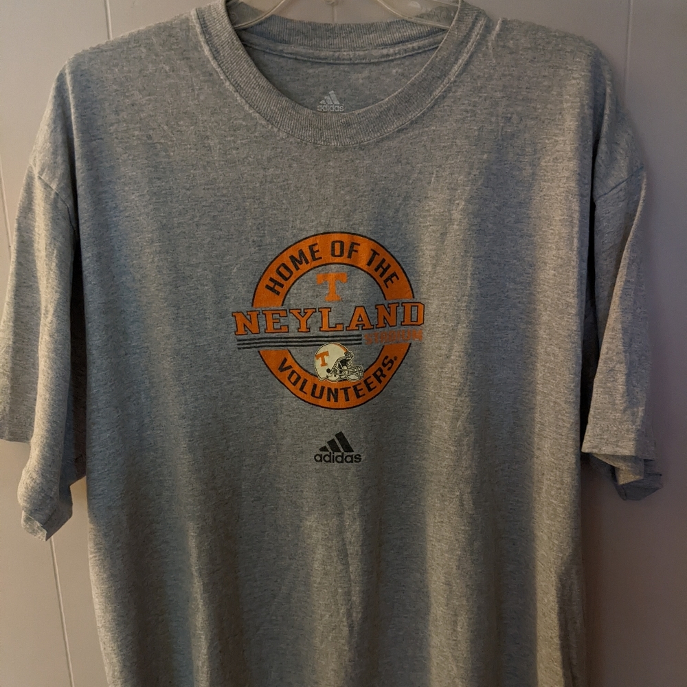 Adidas Gray Short Sleeve Tee Tennessee Volunteers Neyland Stadium Mens XL